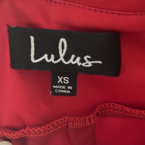 Lulus Leilani Red Ruffled Jumpsuit Size: XS - Picture 4 of 4